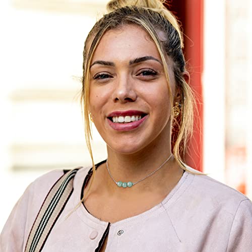 Jade Necklace Sterling Silver Dainty Choker Necklace For Women Crystals Healing Gem Stones Necklace As Handmade Spiritual Gifts Mint Green Gemstone Bead Necklace As Jewelry Gift For Girls From Sereney #TOP4