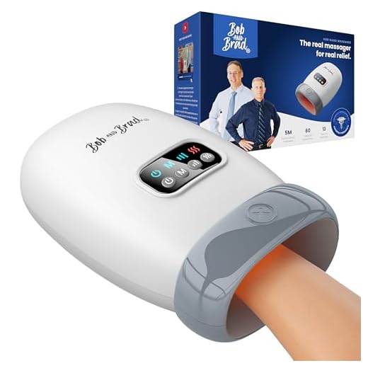 BOB AND BRAD H60 Masajeador de Manos con Calor y Compresión, Alivia Dolor de Artritis y Síndrome del Túnel Carpiano, Masaje Relajante para Muñecas y Dedos, Regalo para Hombres, Mujeres