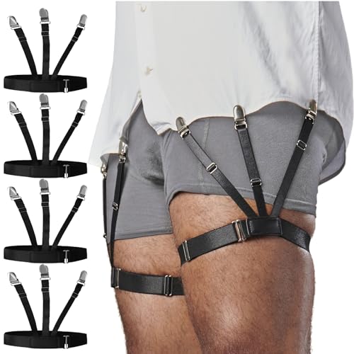 Chemise qui sort du pantalon ? Fixez-la avec le lot de 4 supports Stay Gent élastiques