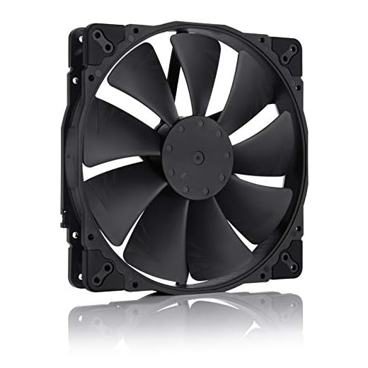 Noctua NF-A20 PWM chromax.Black.Swap, Ventola Silenziosa di qualità Premium, 4-Pin (200x30 mm, Nero)