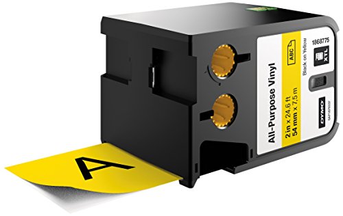 Dymo 1868775 Adatto Per Xtl 54Mm Nero-Giallo Nastro In Vinile 7M
