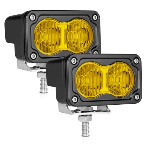 Image of LED Pods Yellow 3 Inch Driving Pod Light Offroad Lighting