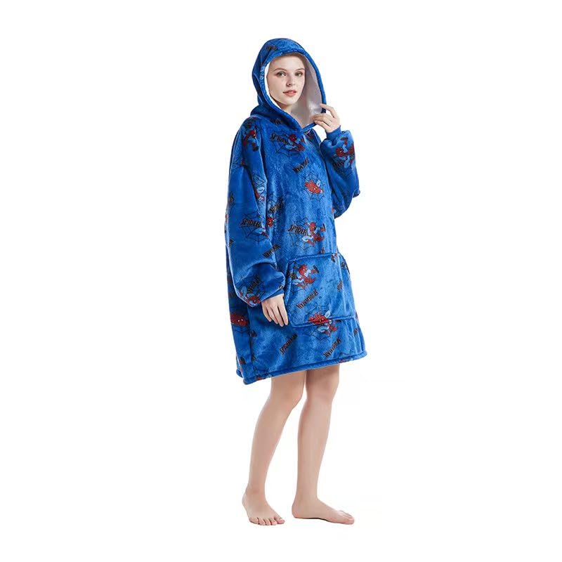 Adult Oversized SNUGGIES Hood Wearable Blanket Sherpa Short Sweatshirt