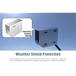 Blütezeit 13ft Retro-Reflective Photoelectric Beam Sensor for Sliding & Swing Gate Openers, NO (Normally Open) Contact Only, Indoor & Outdoor, Compatible with Blütezeit Gate Openers (ME-R4M1) - Image 6