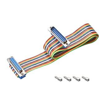 Uxcell IDC Wire Flat Ribbon Cable DB9 Female To FC-10 Female Connector 2 54mm Pitch 30cm Length 2pcs - View #9