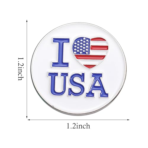 Image of Rhinestone Brooch Pins for Women, Vintage Crystal Enamel Brooches, American Flag Pin Patriotic Lapel Pins Gift for Suit Clothes Bag Accessories