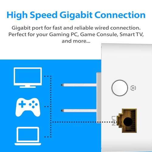 D-Link Powerline Adapter Starter Kit Ethernet Over Power Gigabit AV2 Up to 1000Mbps MIMO Internet Network Wall Plug In (DHP-601AV) - Thumbnail 7