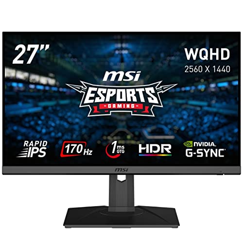 MSI ゲーミング液晶ディスプレイ G272QPF MSI G272QPF - Immersive Gaming Monitor with Rapid IPS and 170Hz