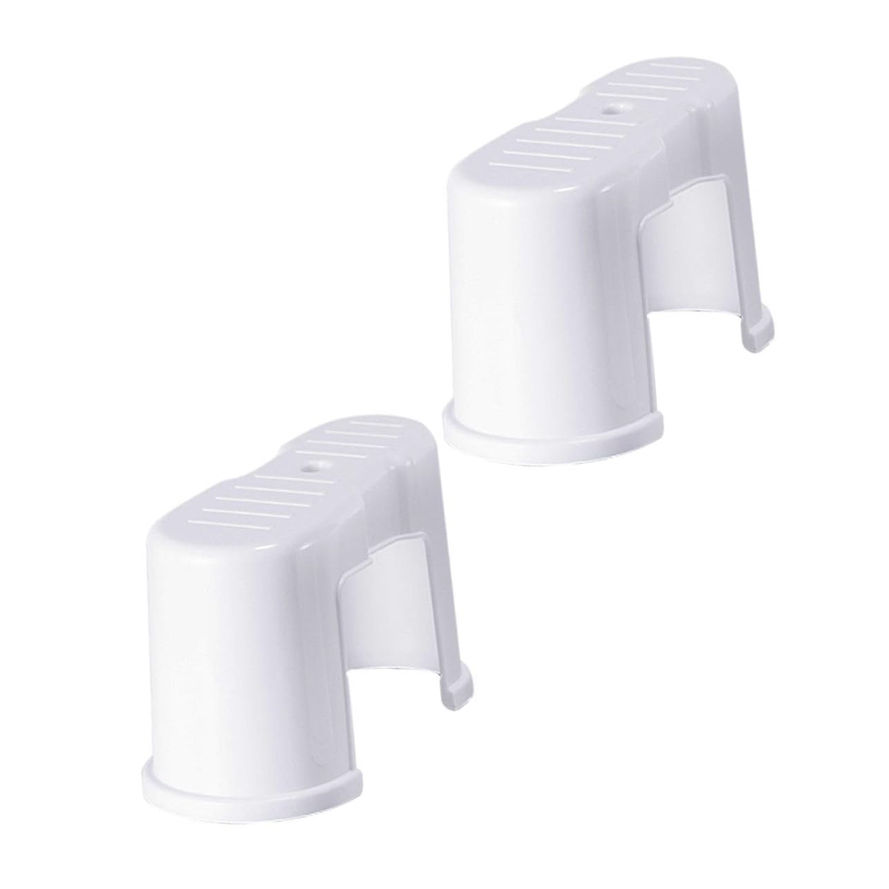 TOVINANNA 2pcs Non-Slip Plastic Toilet Footstools Potty Stool for Pooping Home Bathroom Stool