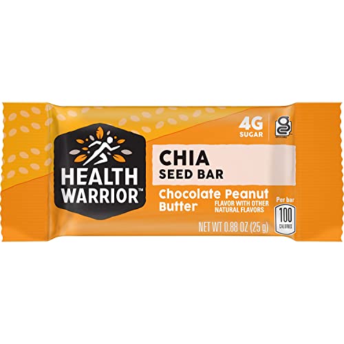 Health Warrior Chia Bars, Chocolate Peanut Butter, 88 Oz Bars, 15 Count Package