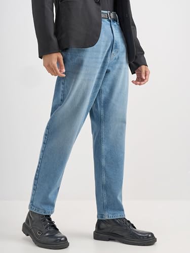 Image of Highlander Men's Straight Relaxed Fit Jeans | Stretchable | Everyday Comfort & Style| Jeans for Man|Premium Cotton Blend