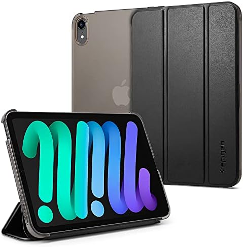 Spigen Flip case for iPad mini 8.3 inch 7th /6th Gen (2024/2021), Trifold, Built in Pencil Holder, Full Cover(Smart Fold) - Black