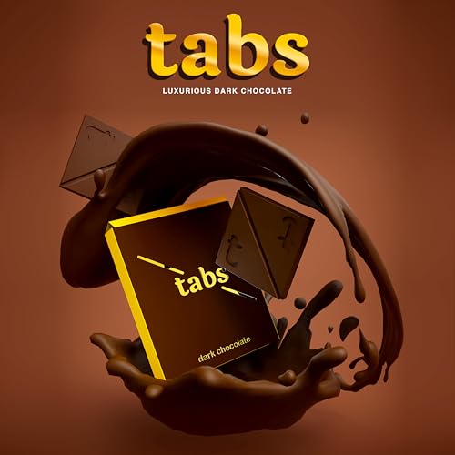 Image of Tabs Premium Dark Chocolate Kit | For Men & Women | For Couples | Gourmet Bars | Gifting & Special Moments | 1 Chocolates (20 Gram) | Anniversary, Valentine, Wedding & Birthday Gift Set