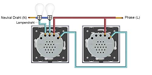 LIVOLO VL-C702S - Interruptor de luz táctil (cristal), color negro