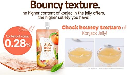 Miniatura 4 de Rawel Jalea de Konjac de dieta deliciosa 1 caja  10 paquetes  suplemento dietético para pérdida de peso  baja en calorías  5 sabores