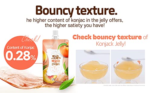 Rawel Thingle Delicous Konjac Jelly 1Box (130Ml X 10Packs) / 6 Calories Per Pouch/Sugar Free/Low Calories/Fruit Flavor Jelly With Low Carb/Drinkable Zero Sugar Jelly Dessert (Muscat) #TOP2