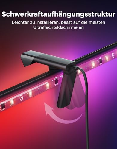 Govee RGBWIC TV Hintergrundbeleuchtung 3 Lite, 1.8M für 32 Zoll TVs – Ansicht 5
