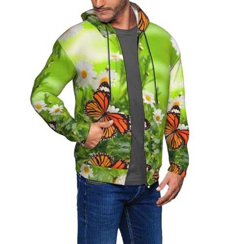 Sweat à capuche homme confortable style décontracté papillon