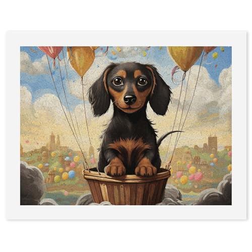 Kit de pintura por números de globos aerostáticos para adultos principiantes RTBKLYQ