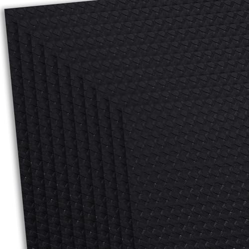 HOLSTEX Thermoform Sheet - (Basketweave Texture) - (.080 Thickness) - (12in x 24in Sheet) - (Armor Black) - (10 Sheets) - for Holster Making, DIY Cosplay, Airsoft Armor