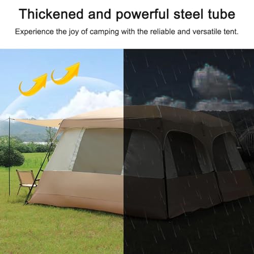 Carpa familiar para camping 6-12 personas con 2 habitaciones miniatura 3