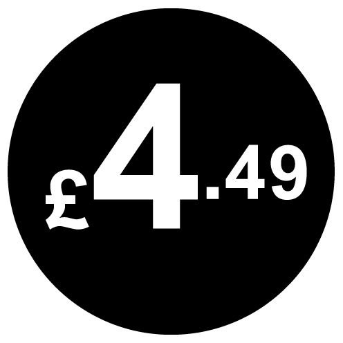 £ Black Price Stickers - 20mm, £4.49, 10000 — image 1