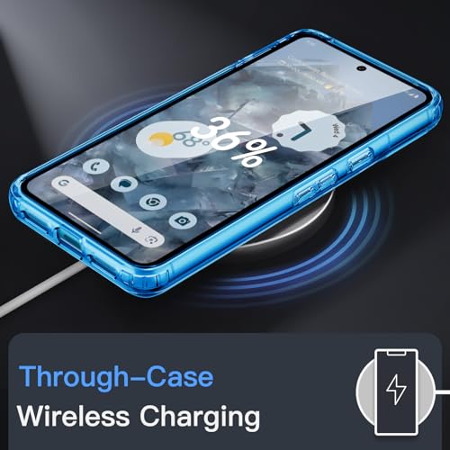 Image of JETech Case for Google Pixel 8 Pro, Anti-Yellowing, Bay | Shockproof Cover, Scratch Resistant Hard PC Back, Durable Transparent TPU Bumper