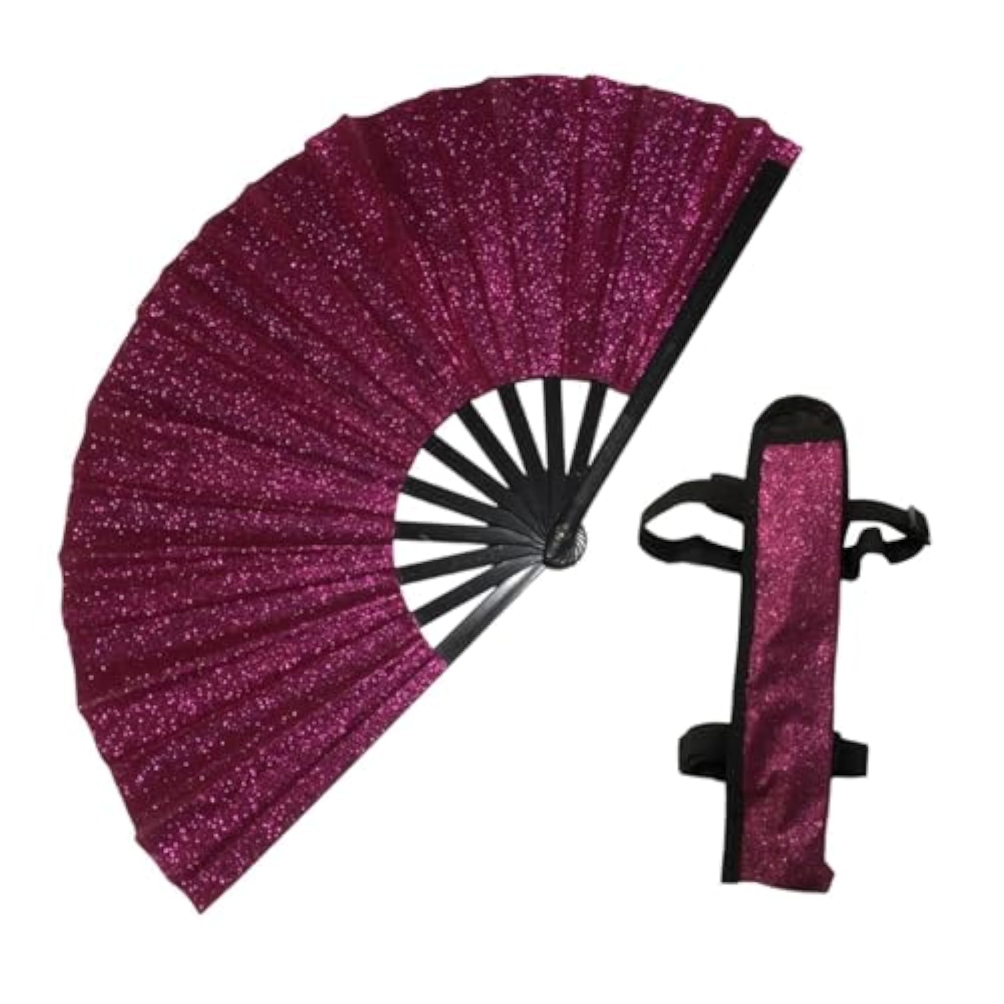 Folding Glitter Chinese Kung Fu Fan