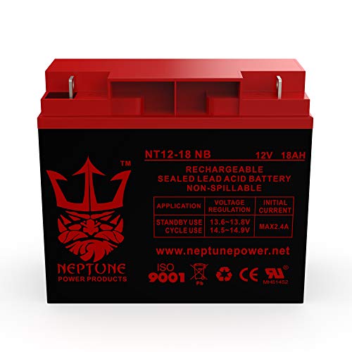 Neptune 12V 18AH Battery Sealed Lead Acid Rechargeable SLA AGM Batteries Replaces UB12180