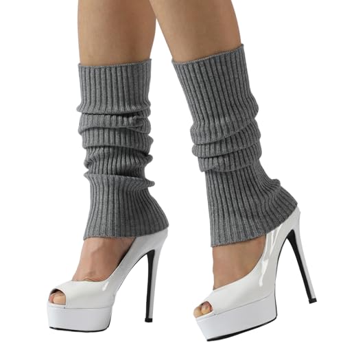 Image of Nanxson Knit Ribbed LegWarmer Women Knit Calf Accessories Leg Sleeves