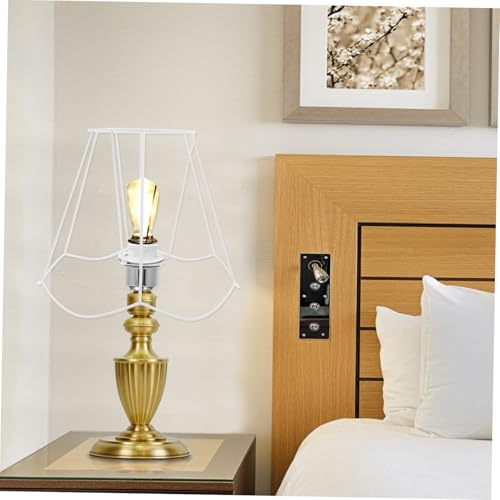 Cadre de lampe en fer blanc robuste et remplaçable douille E27 - 5