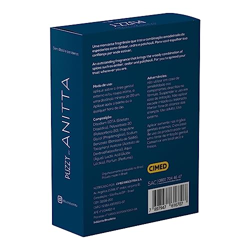 Puzzy By Anitta Perfume Íntimo Puzzy By Anitta Alpha Fragrância Especiarias