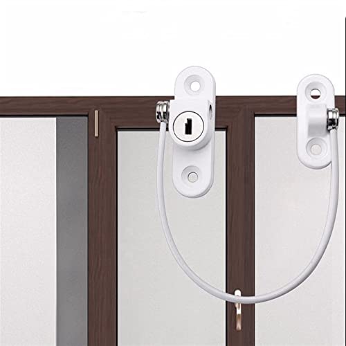 Cadena de puerta de seguridad y limitador de pestillo para ventanas de hogar 6