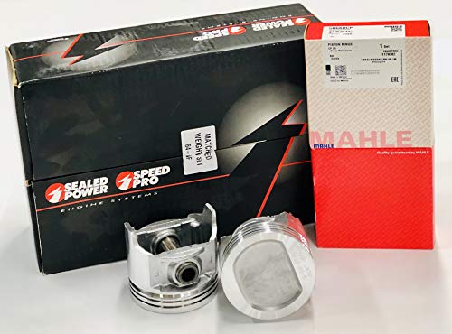 Sealed Power Pistons Set of (6) & Matching Rings compatible with 1979-90 AMC Jeep CJ5 CJ7 4.2 4.2L 258 cid (.030" Over Size 3.780" Bore)