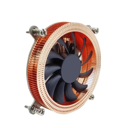 Enfriador de CPU de cobre 1U con ventilador PWM de 4 pines y rodamiento