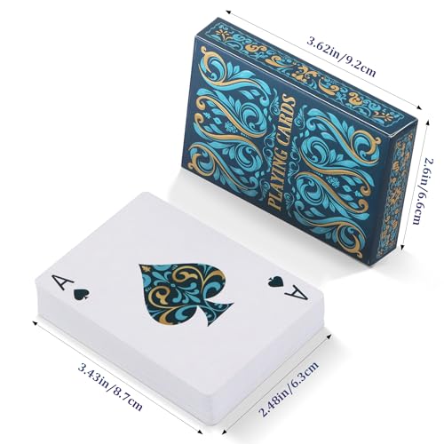 Aomaic Playing Cards 2 Pack Standard Index Playing Card Premium Poker Set Card Games For Adults Deck Of Playing Cards For Travel Camping Family Games Night Party Games - 2