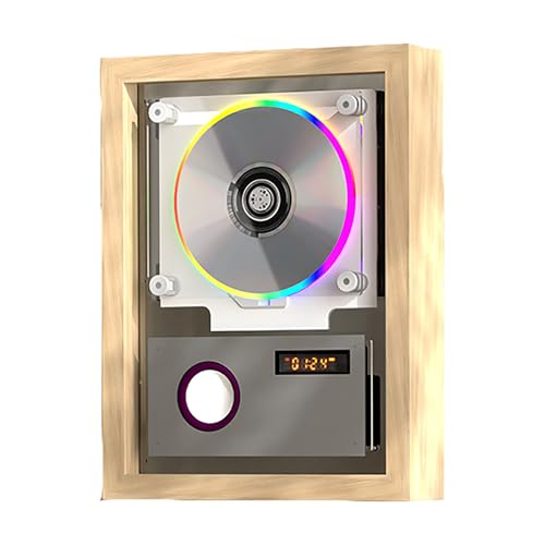 Reproductor de CD de montaje en pared con Bluetooth 5.1, USB, FM y AUX, diseño de marco de música para decoración del hogar u oficina