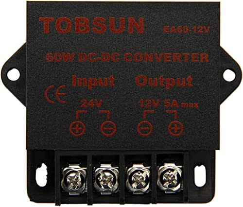 Image of DC Voltage Regulator Buck Converter - 24V to 12V, 5A, 60W Step Down Power Converter Module