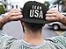 ALLNTRENDS Team USA Hat Embroidered American Flag US Flat Brim Cap (Navy)
