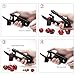 Cherry Pitter - Ordekcity Stainless Steel Cherries Corer Pitter Tool with Hand-held Push Design, Save Time & Space for Making Cherry Jam with Lock Design(Black)