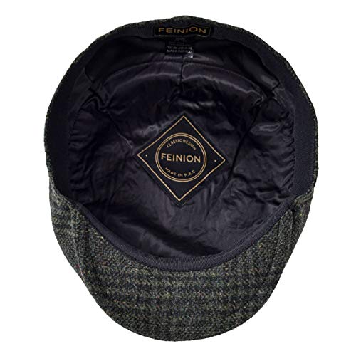 Image of FEINION Men's Wool Tweed Newsboy Ivy Cap Gatsby Golf Flat Hat