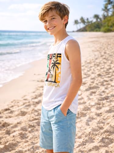 Image of Totz Touch Boys Regular Fit Sleeveless T Shirt / Tees / Vest / Baniyan | Pure Cotton 180 Gsm | Kids Casual Round Collar Tshirts (Pack 5 | Size Options - 0-6 Months / 12-24 Months / 2-3 Years / 3-4 Years / 4-5 Years)