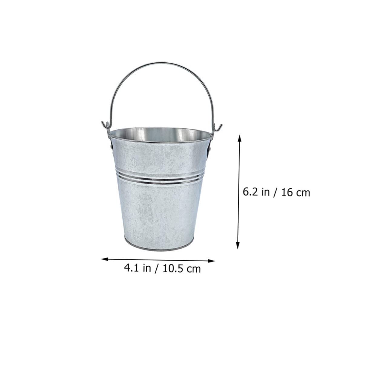 Milisten Seau Récupérateur de Graisse pour Barbecue, 10 Pièces, Fer Argenté