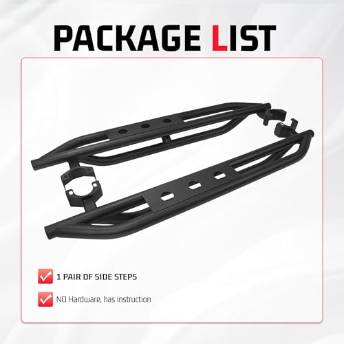 Estribos laterales de acero para Jeep Wrangler JK 2007-2018 miniatura 7