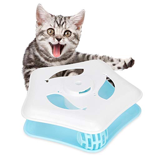 Junlucki Produtos para animais de estimação, brinquedos para gatos, duráveis para crianças (P)