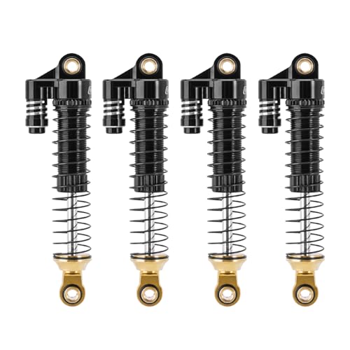 INJORA Brass & Aluminium 59mm Shocks- Long Threaded Shock Absorber Oil Damper for TRX4M TRX4MT...
