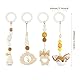 Spielbogen Baby Spielzeug ab 0 Monate 4 Stück Spielebogen Babies Toys Spielbögen Baby Gym Anhänger Holz für Mädchen Jungen Babyspielzeug für Babyschale Kinderwagen Autositz Spielzeug (Braun)