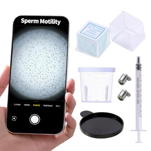 Sperm Magnifying Glass Suitable for Semen Observation Home Sperm Testing Male Fertility Observation Can be Used 100 Times Quick Result