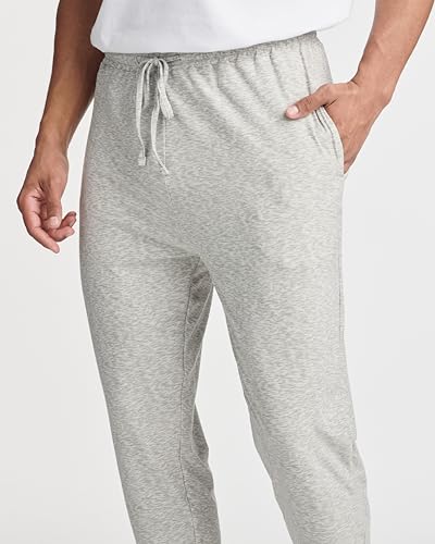 Image of Real Essentials 3 Pack: Men's Soft Lounge Sleep Joggers - Pajama Pants Drawstring & Pockets (Available in Big & Tall)