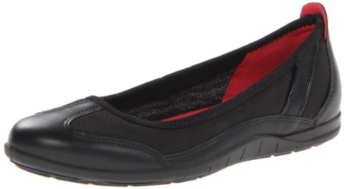 ECCO Women's Bluma Summer Ballerina Black/Black Firefly 41 M EU (10-10.5 US Women)